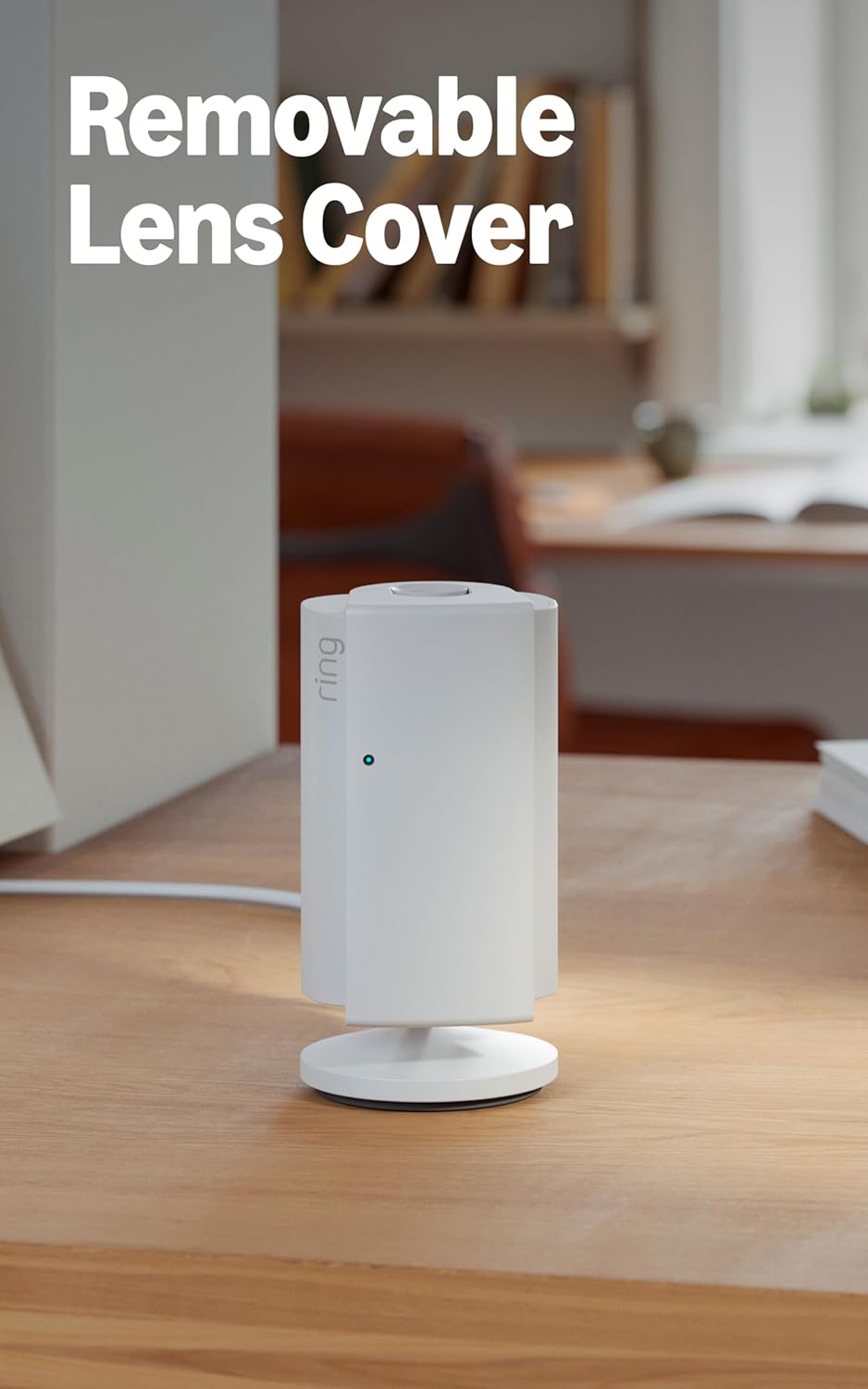 Indoor Security Camera - 2K Video Quality, 4x Zoom & Low-Light Vision | Black