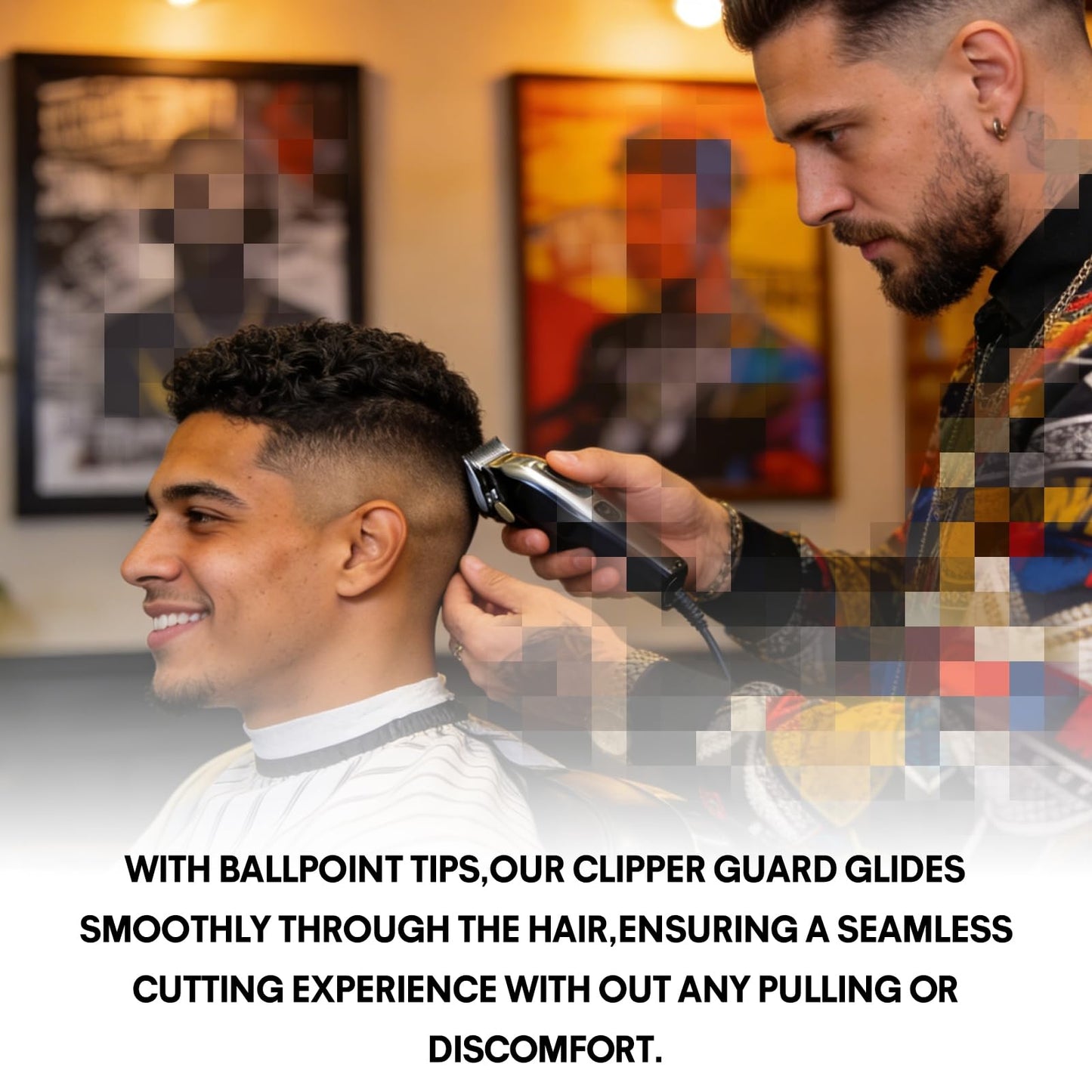 2 Pack Clipper Guards Set, Compatible with wahl 1/2 clipper guards, Guide Comb Attachment 1/16" 1.5mm Metal Hair Clipper Guards Set Replacement and Trimmer accessories, for Barbers and Stylists, Pink