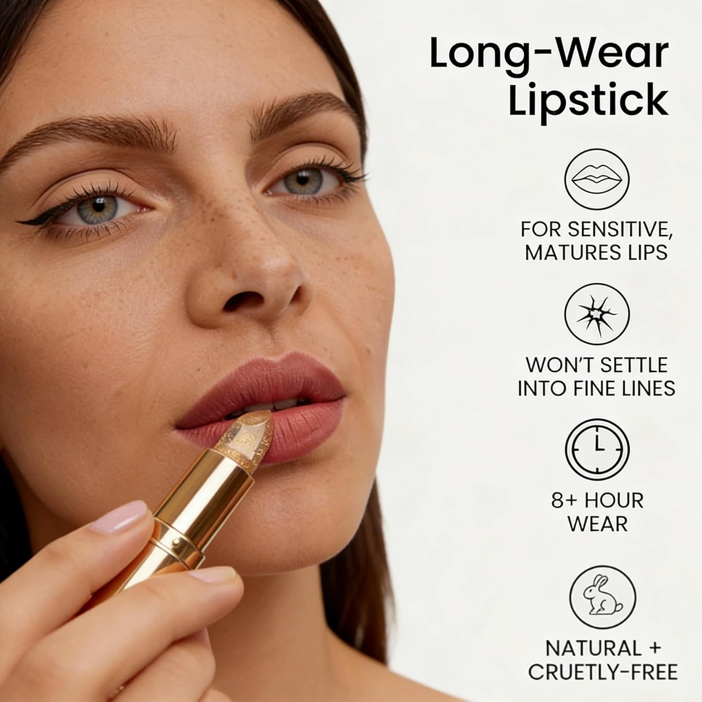 Color Changing Lipstick for Older Women - pH Adjusting Natural Pink Tint | Long-Lasting Moisturizing Glossy Balm