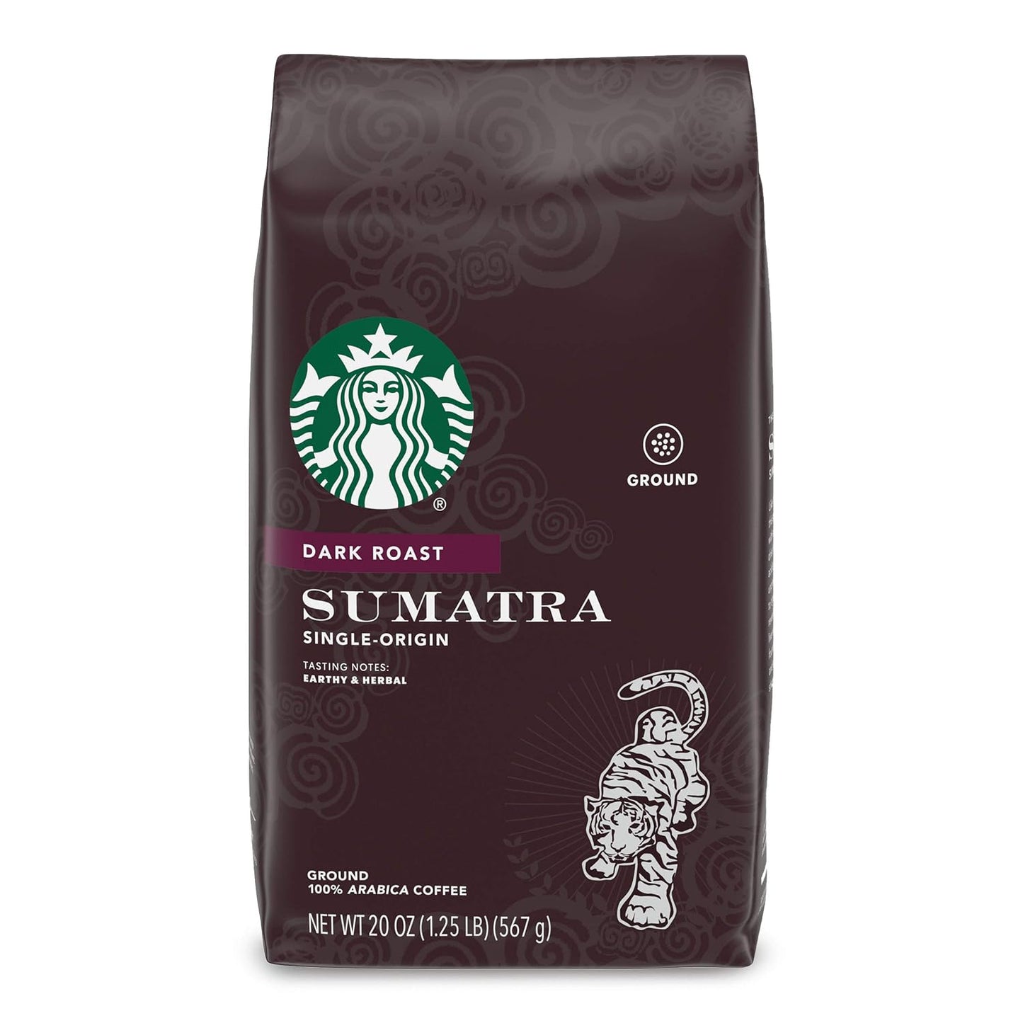 Starbucks Ground Coffee - Dark Roast Italian Blend | 100% Arabica, 18 oz Bag