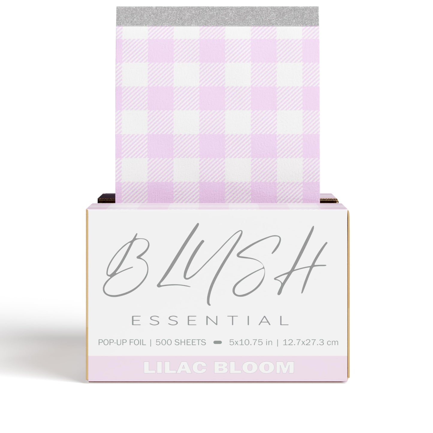 Blush Essential Lilac Bloom Design Hair Foils - Salon Foils for Coloring - Aluminum Foil Sheets for Hair,5"x10.75" 500 Sheets, Professional Hair Foils for Highlighting and Salon Use, Cute Hair Foils
