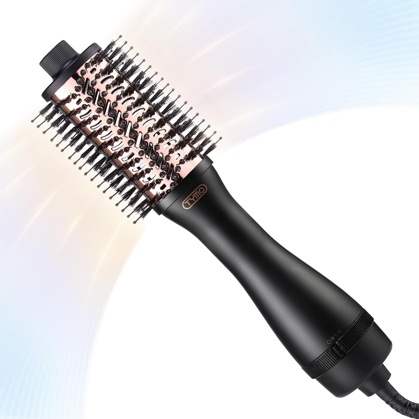 Tymo Hair Dryer Brush - 4-in-1 Ionic Volumizer & Hot Air Straightener | Pink, 2.85 Inch Oval Barrel