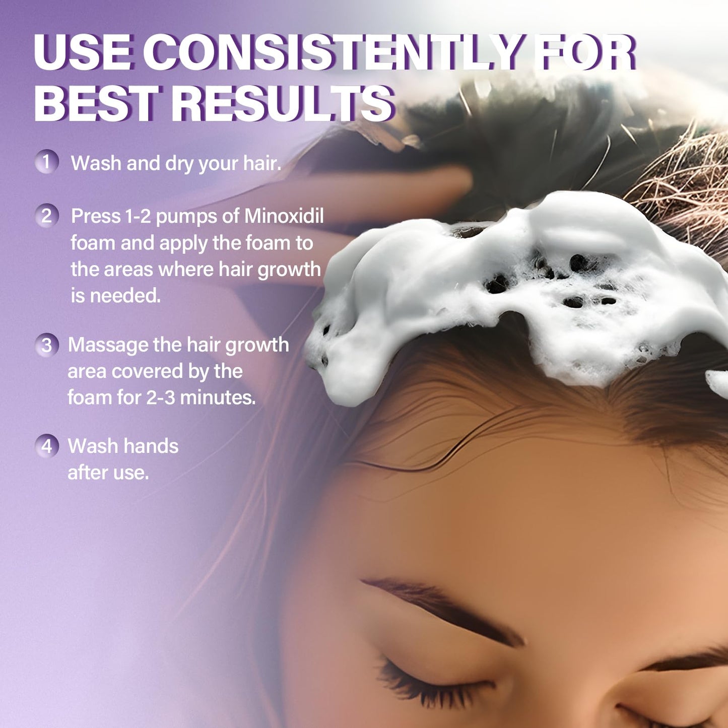5% Minoxidil Foam for Women Hair