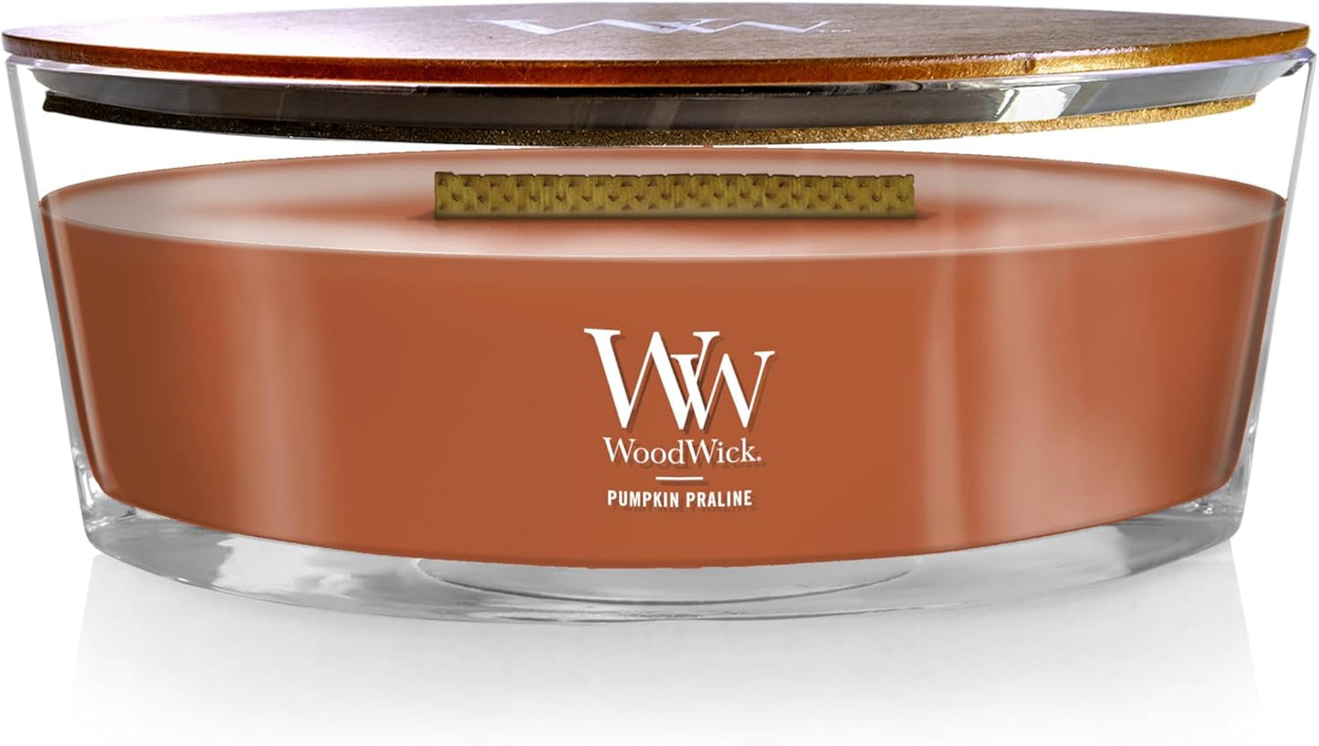 WoodWick Tonka & Almond Milk Candle - 9.7 oz Medium Hourglass with Crackling Wick | Perfect Gift for Men & Women