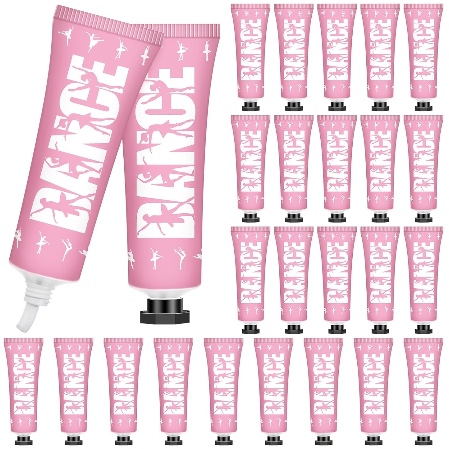 Dance-Themed Hand Cream Set - 24 Pack Moisturizing Lotion for Dancers | Perfect Gifts for Competitions & Recitals