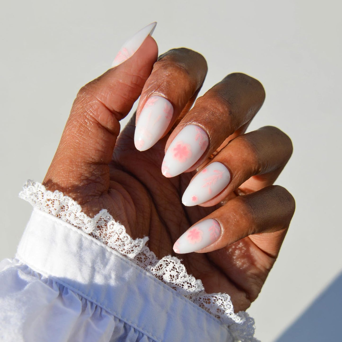 Glamnetic Press On Nails - Lush Coral | Short Oval Fake Nails with Glazed Finish | 30 Nail Kit in 15 Sizes