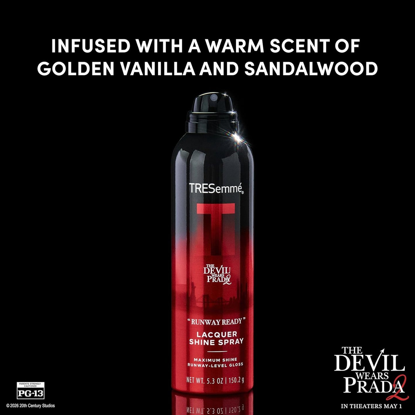 TRESemmé Runway Ready Lacquer Shine Spray - Humidity Control + Brilliant Gloss | 5.3 Oz