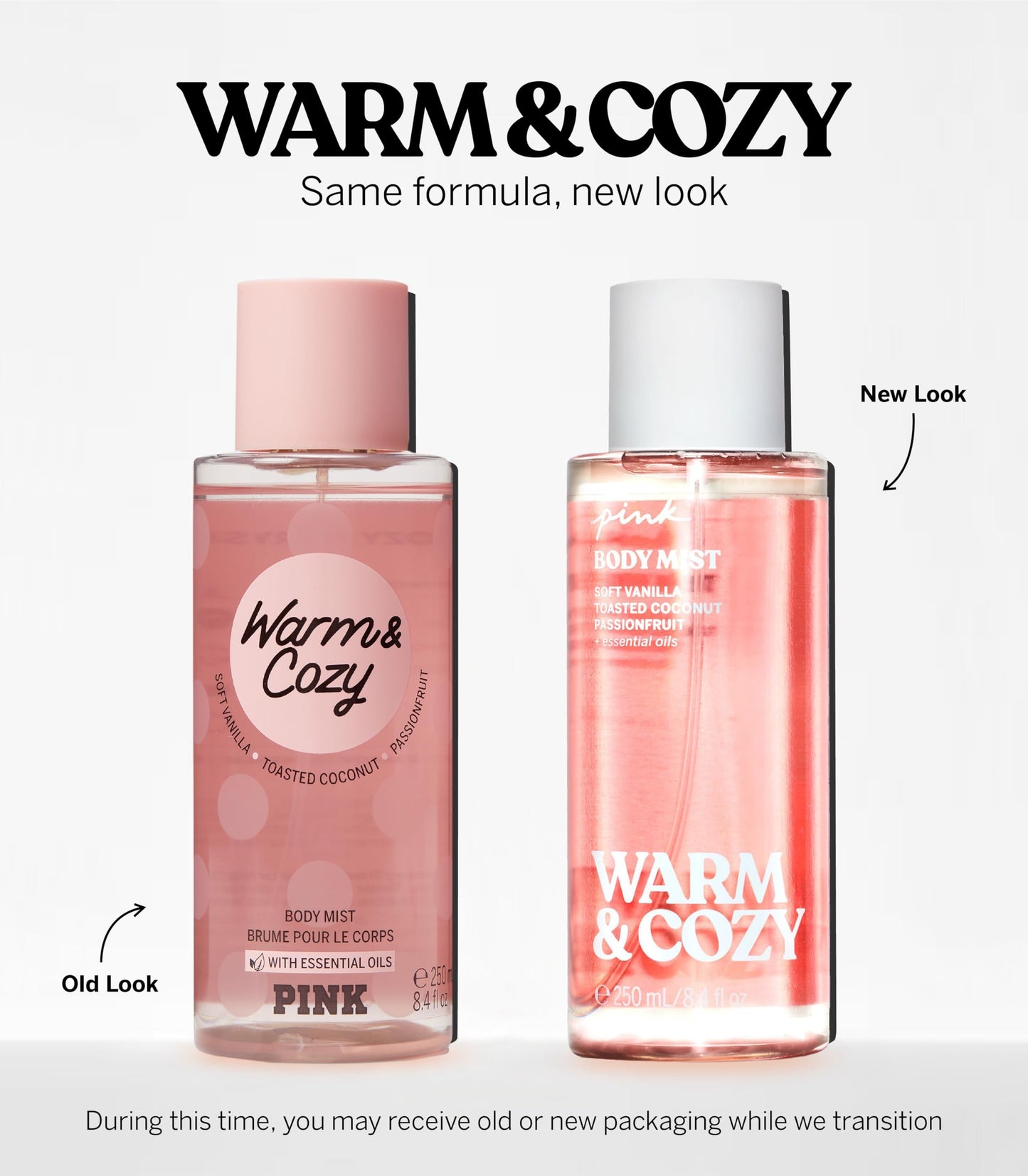 Victoria's Secret Body Fragrance Mist, Pink Warm & Cozy - 8.4 fl oz