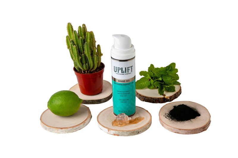 Uplift Provisions Clear Shaving Gel for Men & Women - Infused with Plant Extracts for an Ultra-Smooth Shave, Leaving Skin Hydrated, Velvety Soft, and Free from Redness and Irritation, 5 oz.