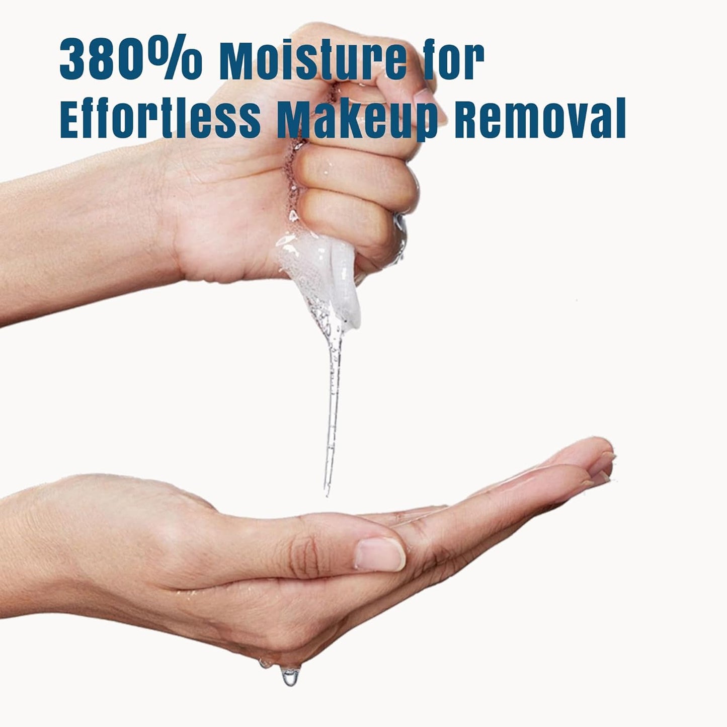 Makeup Remover Wipes - Alcohol-Free Biodegradable Cleansing Wipes with Hyaluronic Acid & Vitamin E | 30 Count for Sensitive Skin