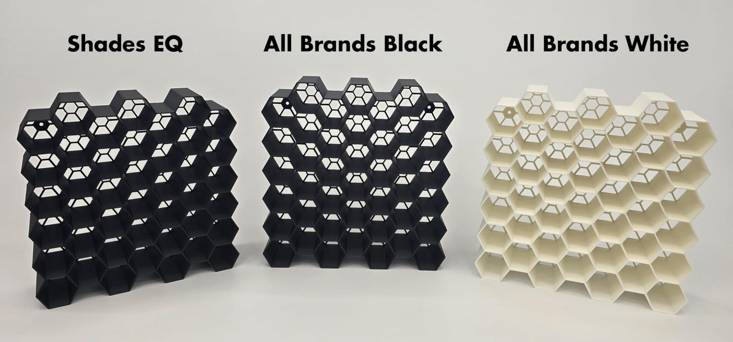 HexRacks Hair Dye Holder - Shades EQ & More - Wall Mountable or Stackable - Hair Sylist Dye Holder Rack | Holds 42 Bottles Per Section