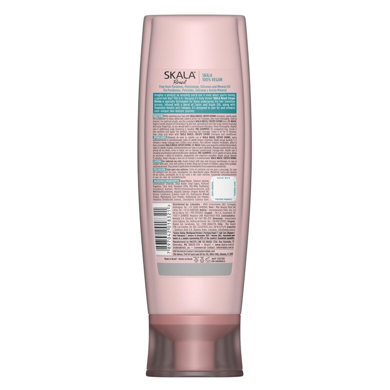 SKALA Crespo Divino Conditioner - Vegan Hydrating Formula for Curly & Kinky Hair | 325 mL