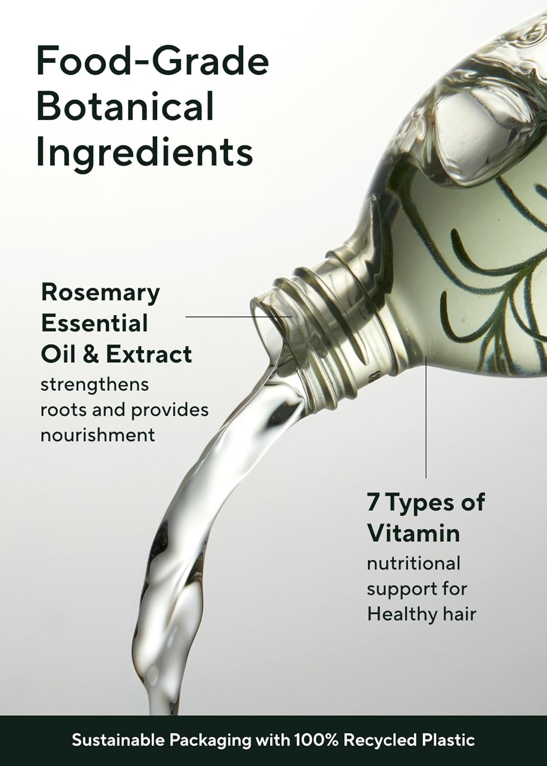 AROMATICA Root Enhancer Rosemary Water Spray for Hair Growth - Nourishing Formula with Caffeine & Biotin | Silicone-Free, Paraben-Free, Sulfate-Free