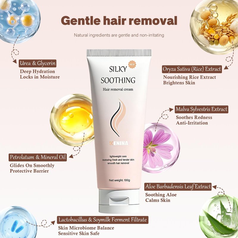 Bikini Hair Removal Cream for Women,Pubic Hair Removal Cream Painless for Legs, Arms, Underarms,Stomach,Painless Gentle Intimate Hair Removal Cream for Sensitive Skin with Spatula Applicator(1Pack)