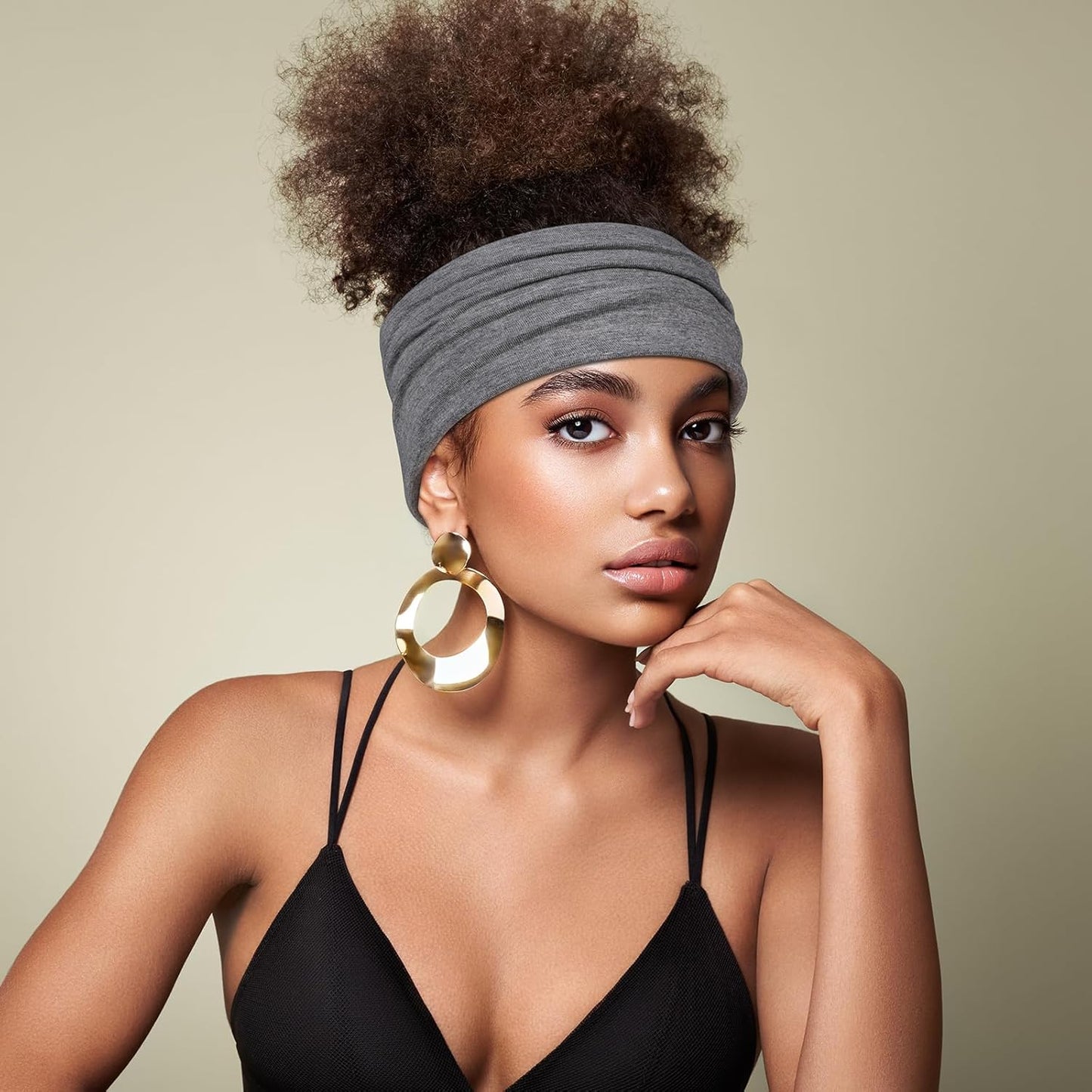 Wide Cloth Headbands for Women - 7PCS Soft & Stretchy Hair Bands for Workout, Yoga & Daily Wear