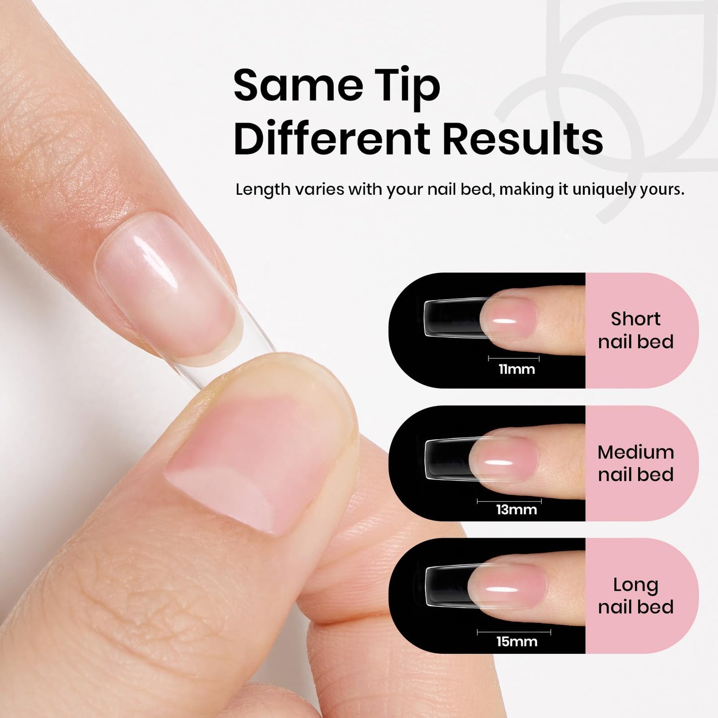 Beetles Gel Nail Kit Medium Square Gift Spree, with Dehydrator and Primer, 576Pcs Half Matte Etch-X Gel Nail Tips Solid Nail Glue Mini Lamp Acrylic Tips Easy DIY Extension Set Gift for Women
