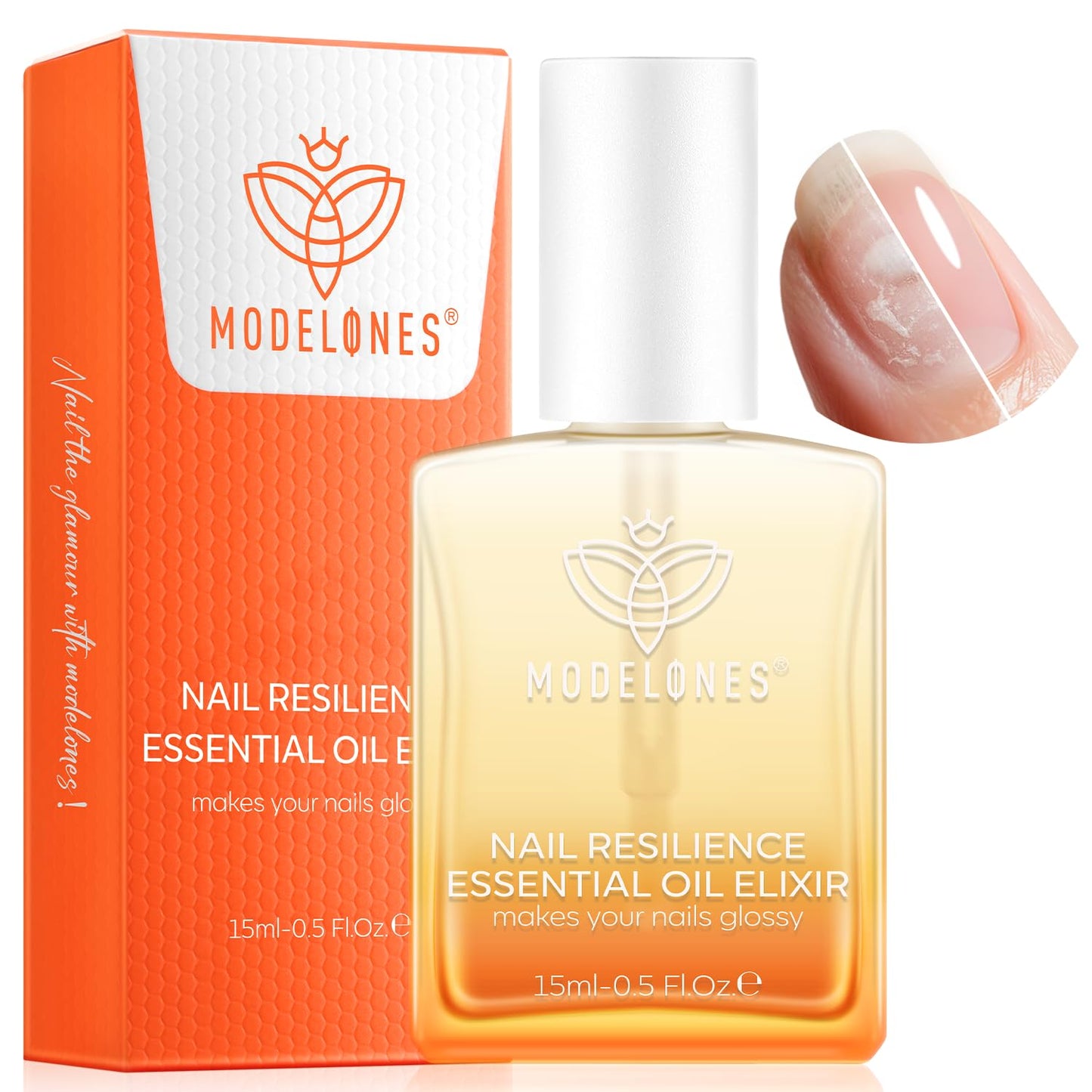 Nail Strengthener & Growth Treatment - Extra Strong Clear Repair for Damaged Nails | 15ml (0.51 Fl Oz)