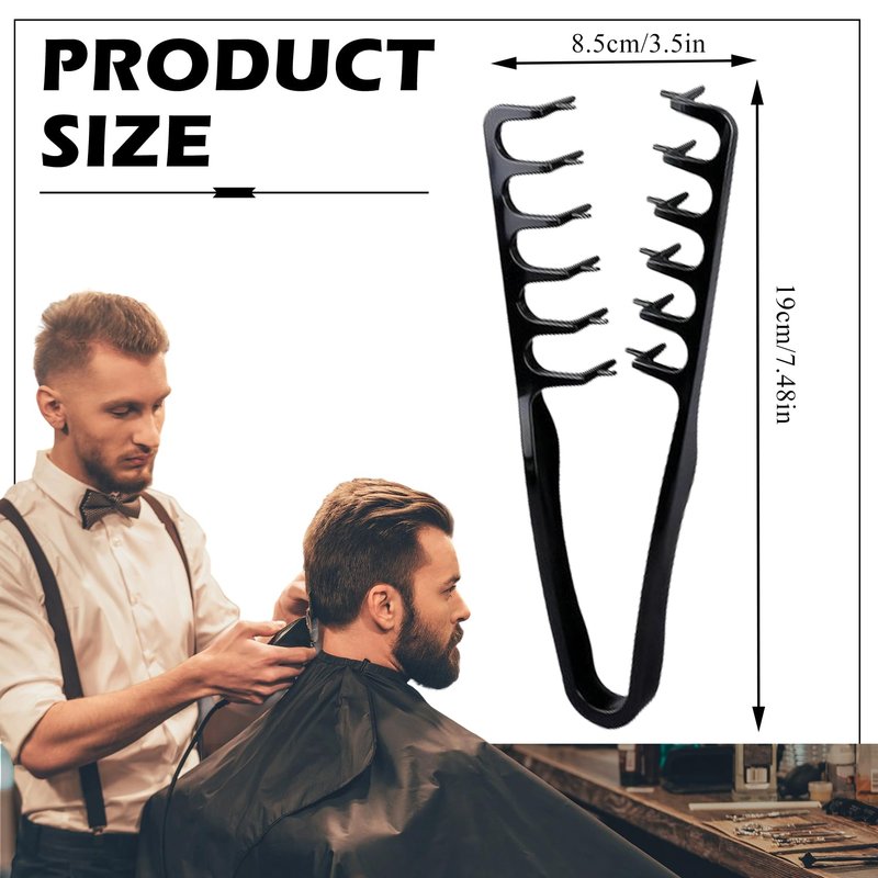 Fade Comb Professional Blending Comb for Men Perfect Blending Haircut Hair Tools for Home, Salon or Professional Use (2 Pack)