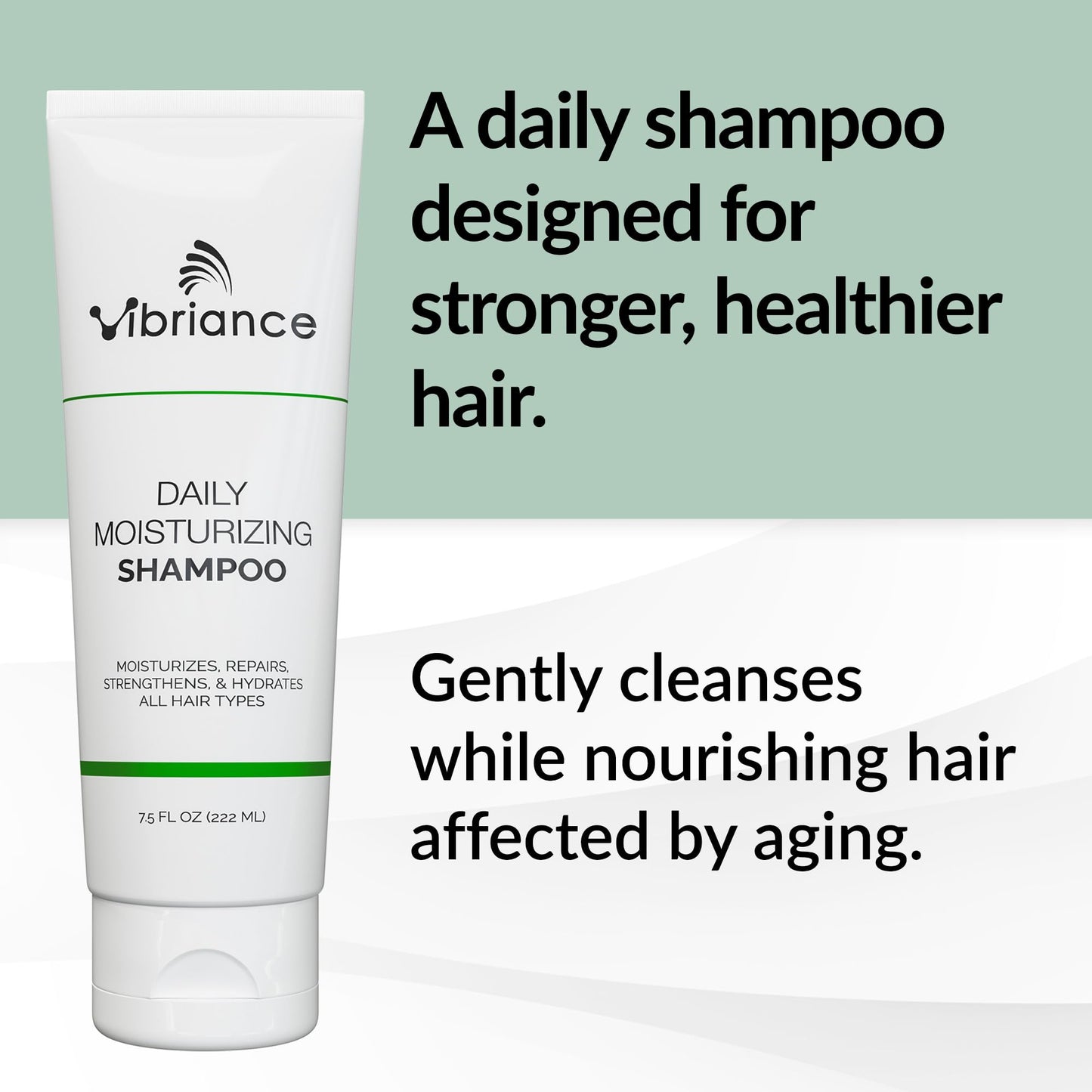 Vibriance Daily Moisturizing Shampoo - Strengthening Biotin for Aging Hair for Women and Men - Thinning Hair, Dry Scalp