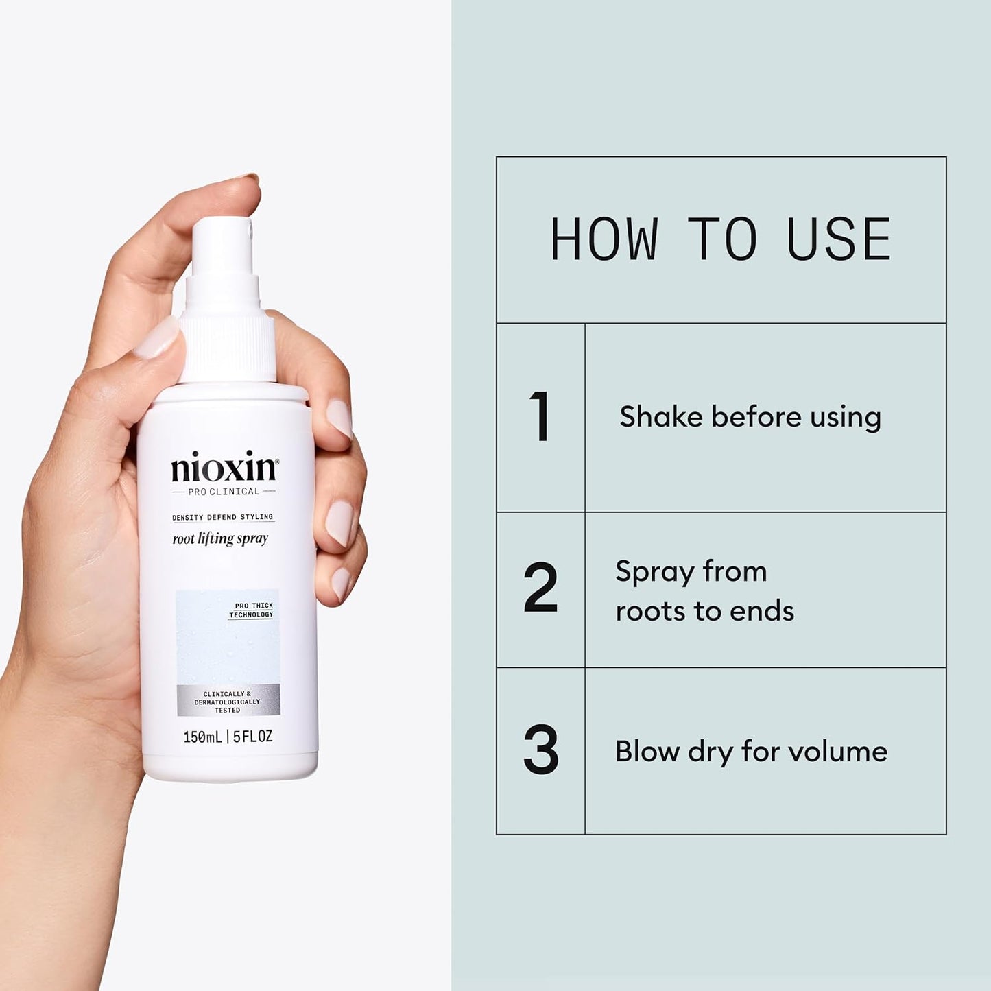 Nioxin Density Defend Root Lifting Spray - Hair Thickening & Volumizing Formula | 5.1 Fl Oz