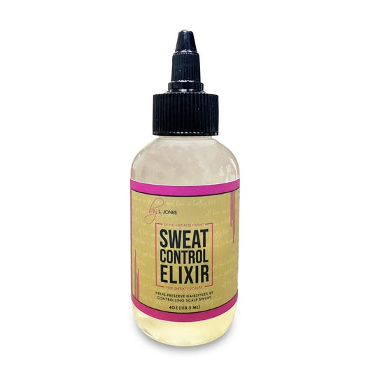by L. Jones Regular Strength Sweat Control Elixir, Scalp Antiperspirant Serum For Silk Presses, Relaxed Hair, Braids, & Locs, Non-Greasy Formula
