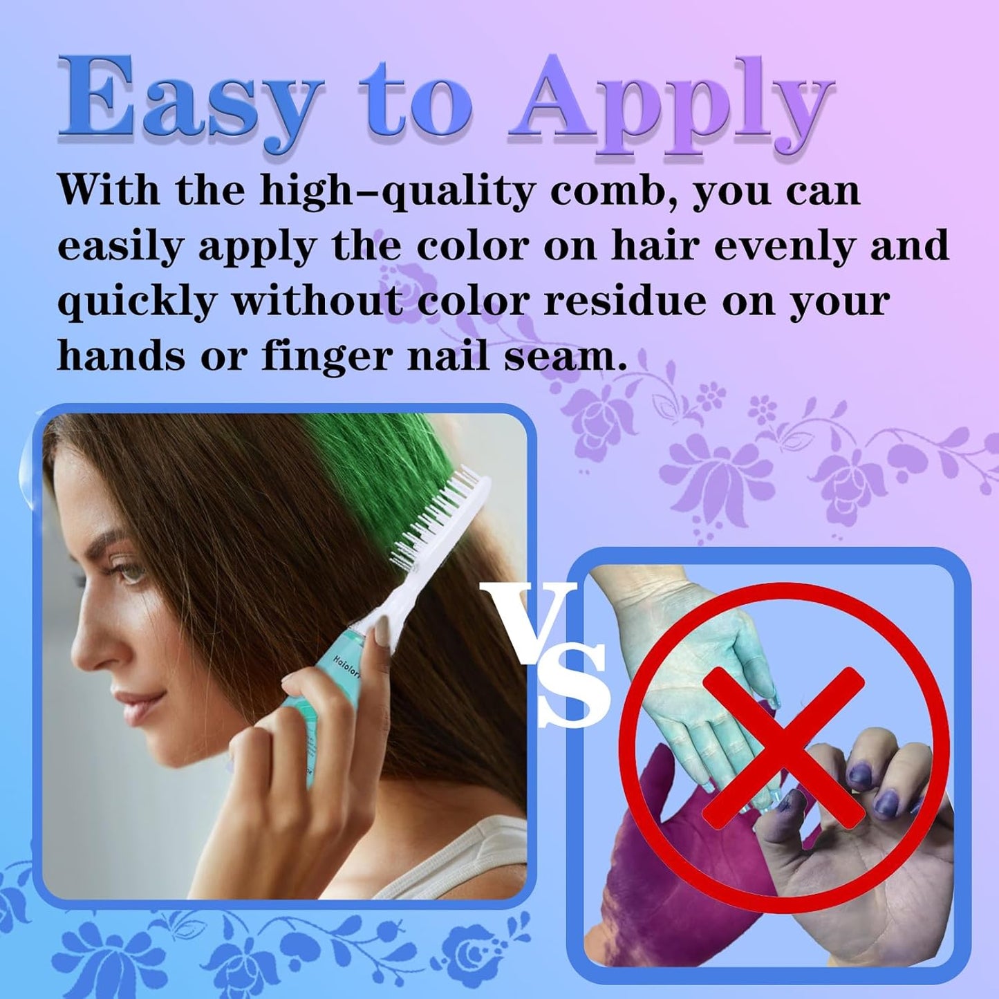 Temporary Hair Color Wax Kit - 4 Washable Hair Dyes in Green, Blue, Pink & Purple | Perfect for Kids & Adults 6-13 Years