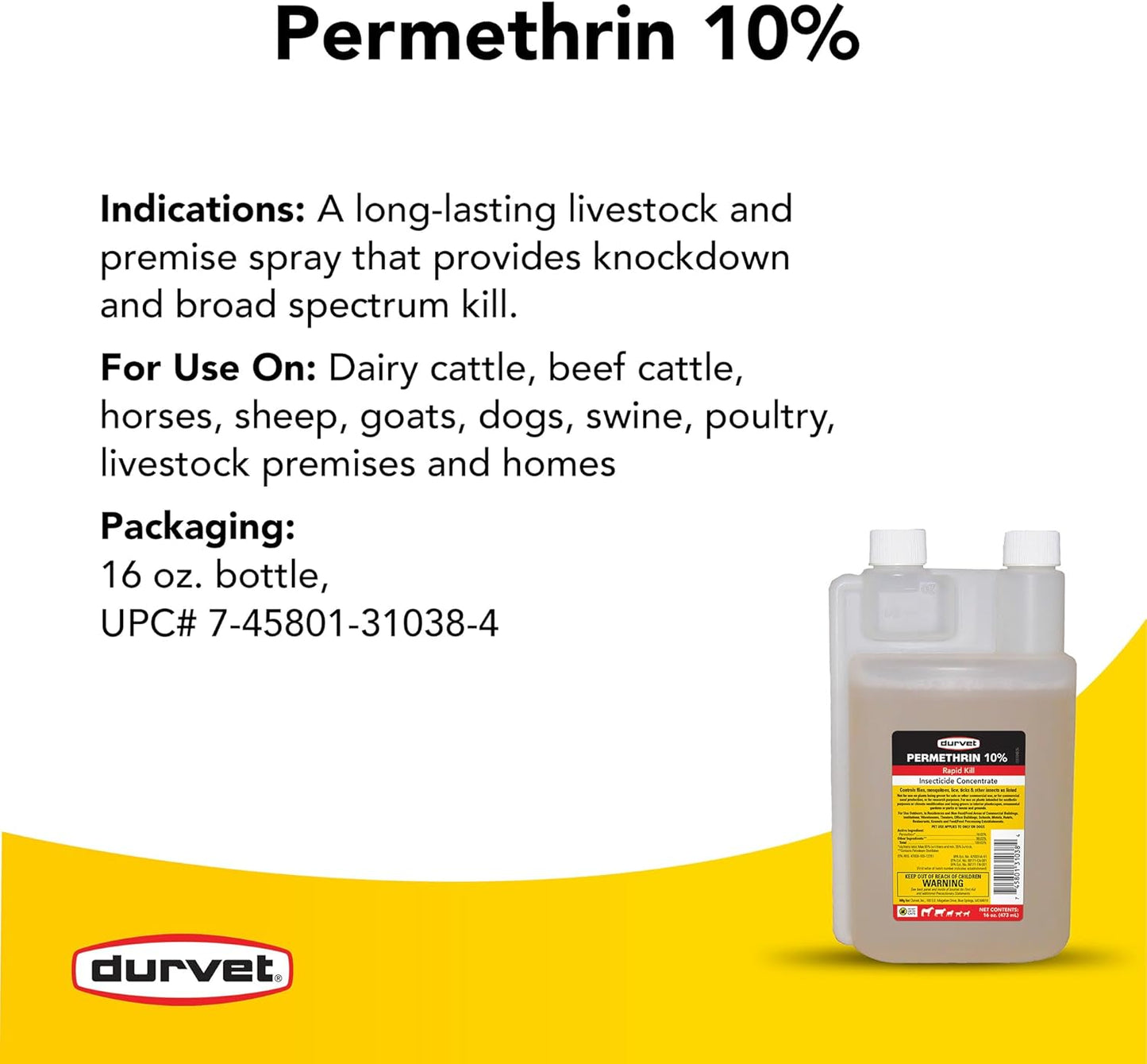 Permethrin EC 10% Insecticide Solution - Effective Pest Control | 32 Oz