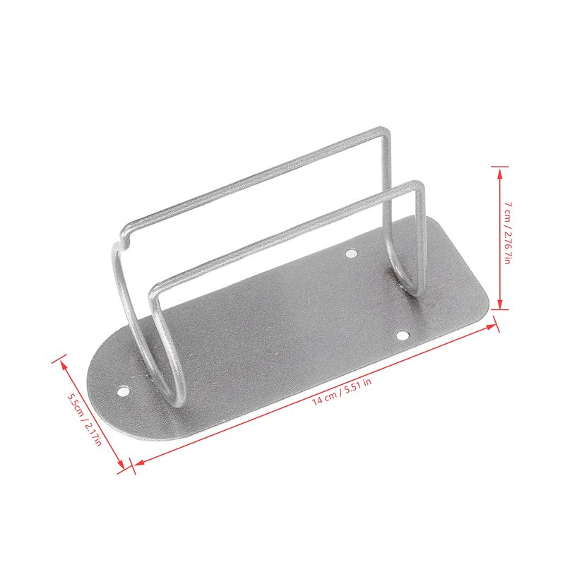 Hair Trimmer Storage Rack, Silver Ensure Secure Wall Mount Clipper Holder Stainless Steel Away From Mess with Toolkit for Hair Salon