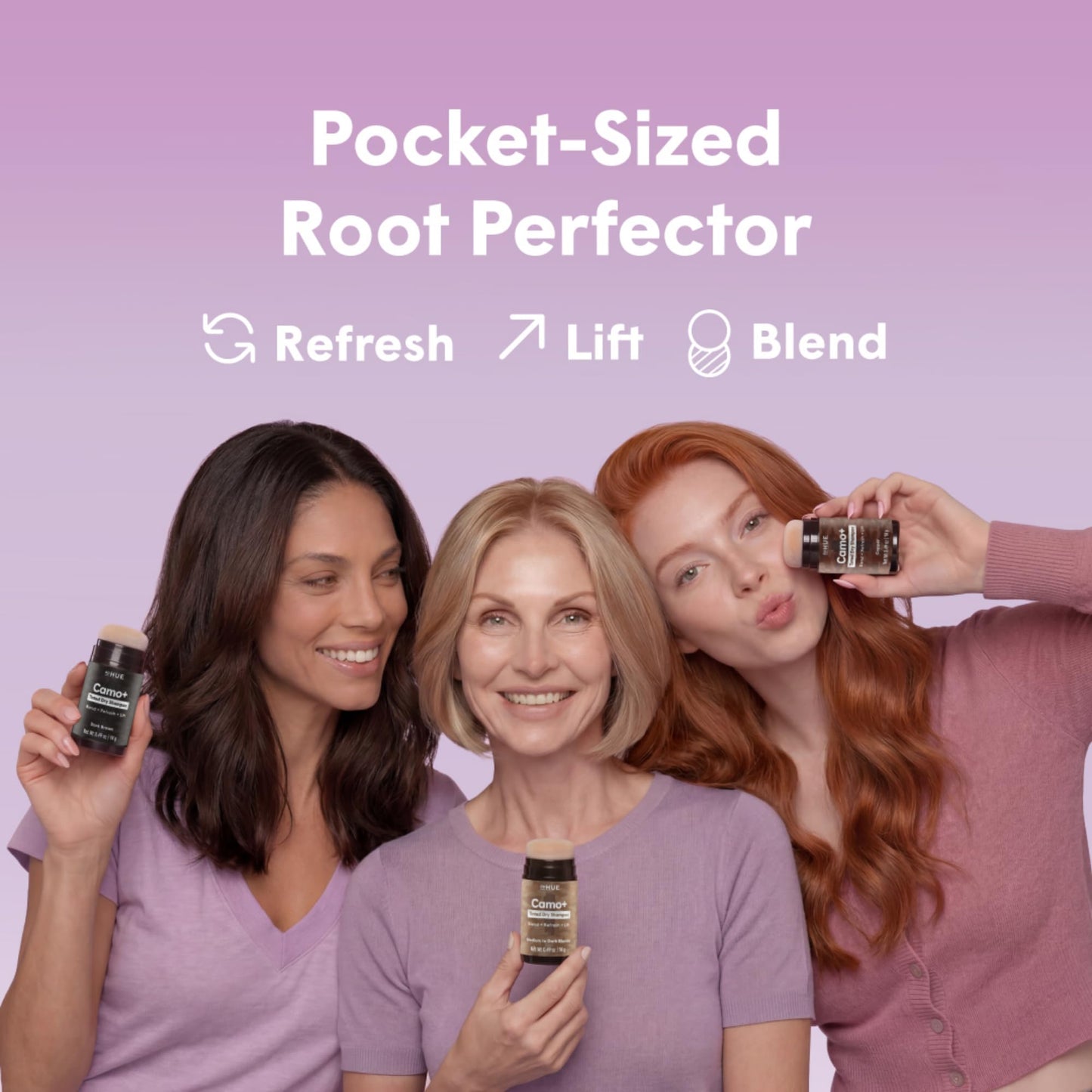 dpHUE Camo+ Dry Shampoo, Sheer - Absorbs Oil & Adds Visible Volume - Non-Aerosol - Lightweight, Natural-Looking Finish