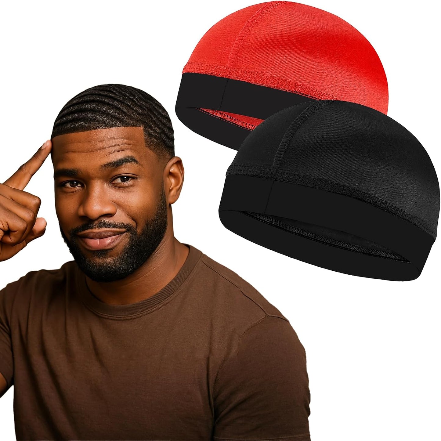 Wave Caps for Men - Premium Compression Durag for 360, 540, 720 Waves | Adjustable Fit