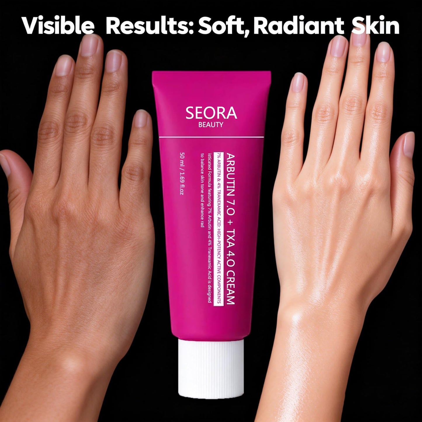 Seora Beauty Brightening Cream for Face & Body, Hydrating, Non-irritating Skin Cream (2pack)