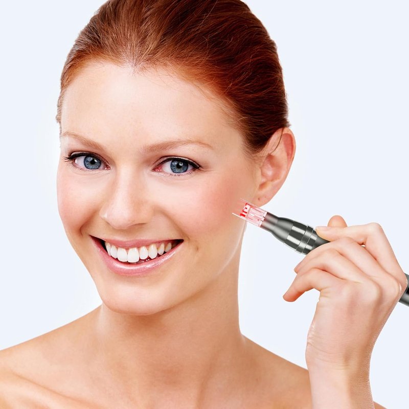 Microneedle Derma Roller Pen - 0.25mm Microneedling Tool for Face | At-Home Skin Treatment for Men & Women