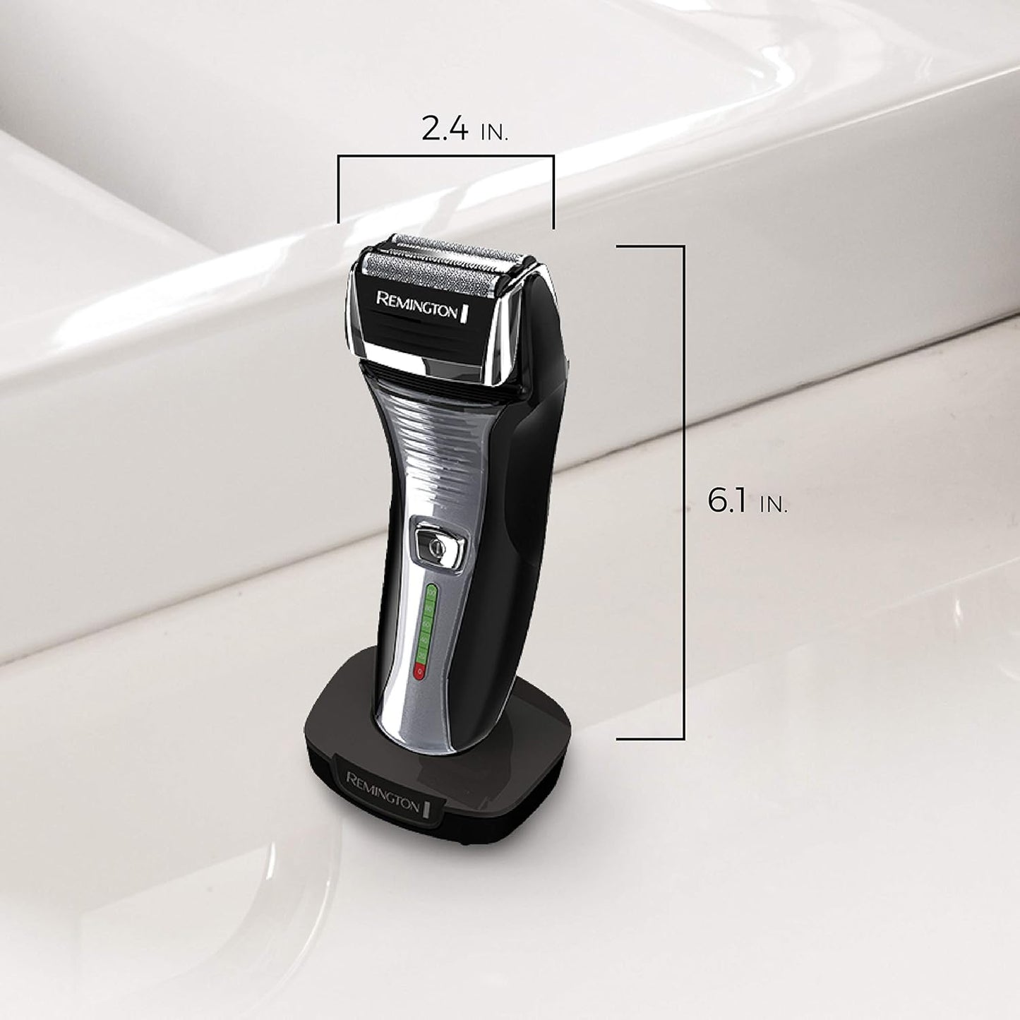 Remington F5 Foil Shaver - Cordless Electric Razor for Men | Lightweight, Pivot & FlexFoil Technology, Black
