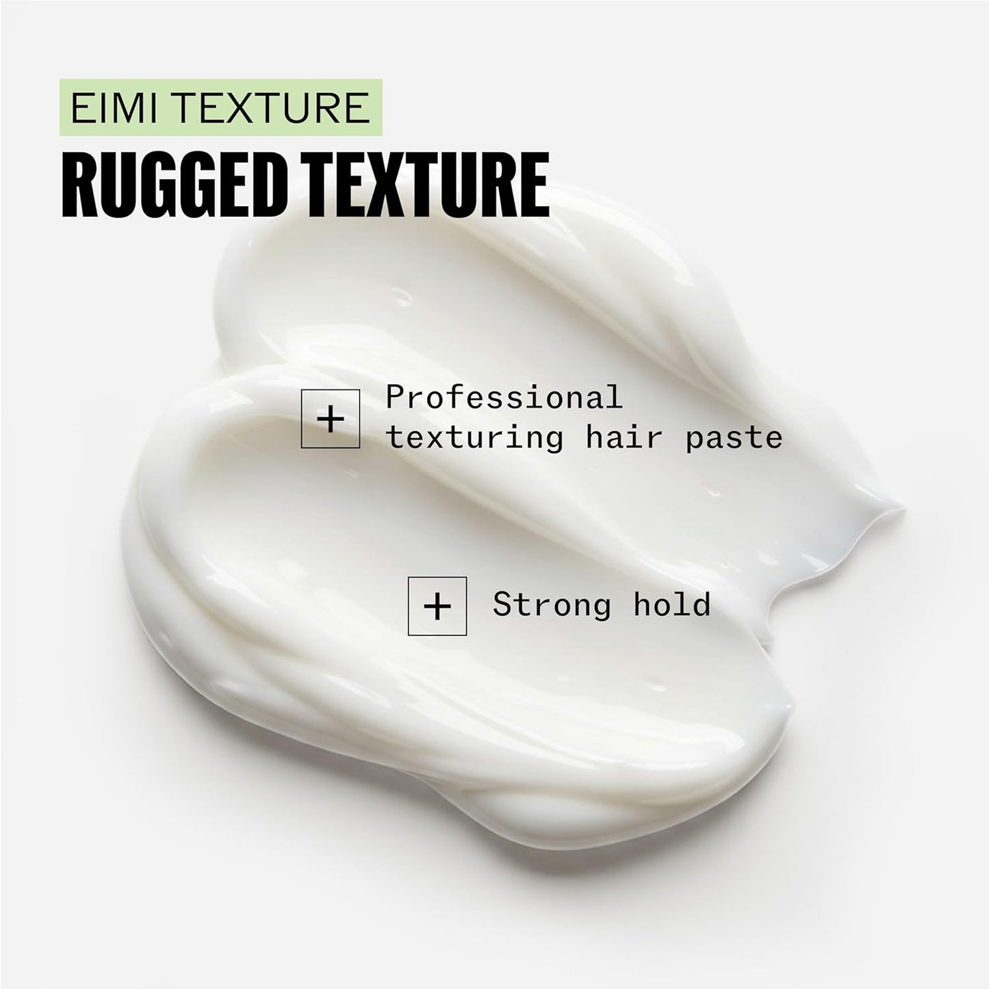 Wella Professionals EIMI Rugged Texture Paste - Matte Texturizing Hair Pomade for Strong Hold | 2.53 Fl Oz