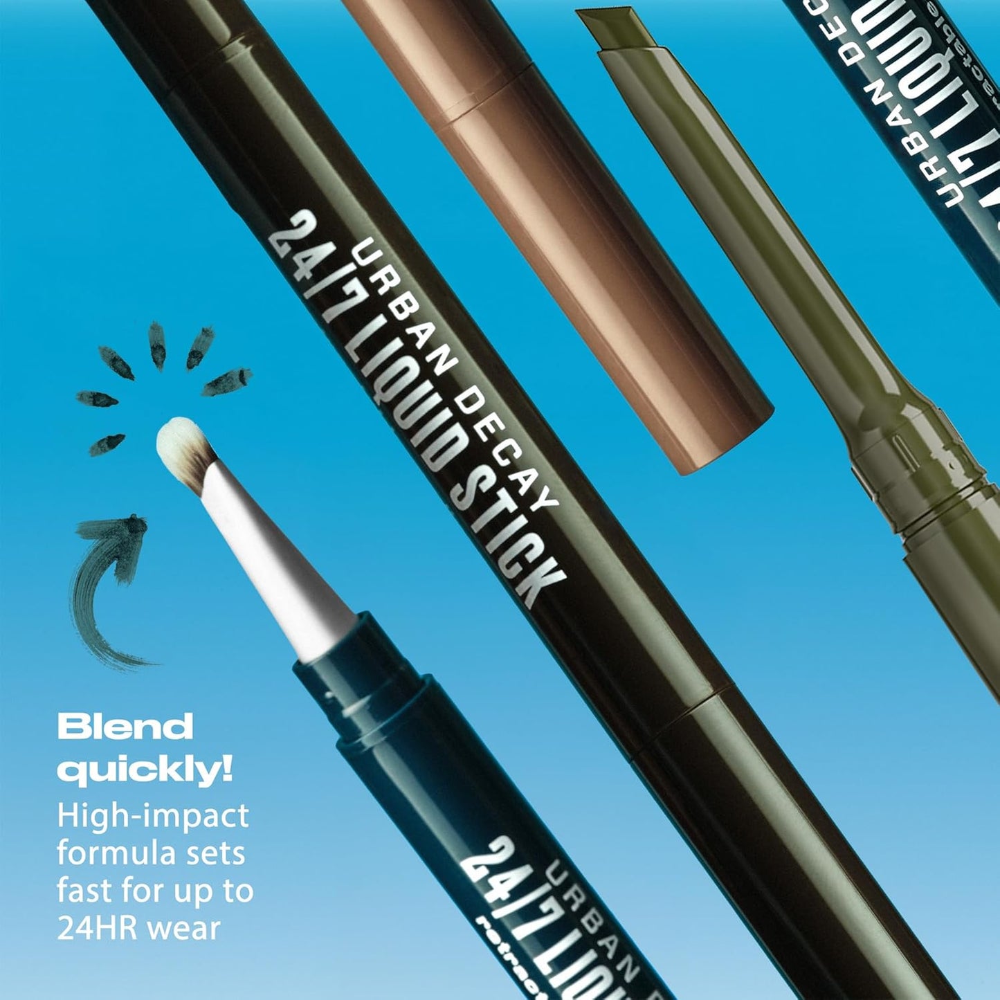 Urban Decay 24/7 Liquid Stick Waterproof Eyeliner - Smudge-Proof & Long-Lasting Dual-Ended Gel Liner | 0.012 oz