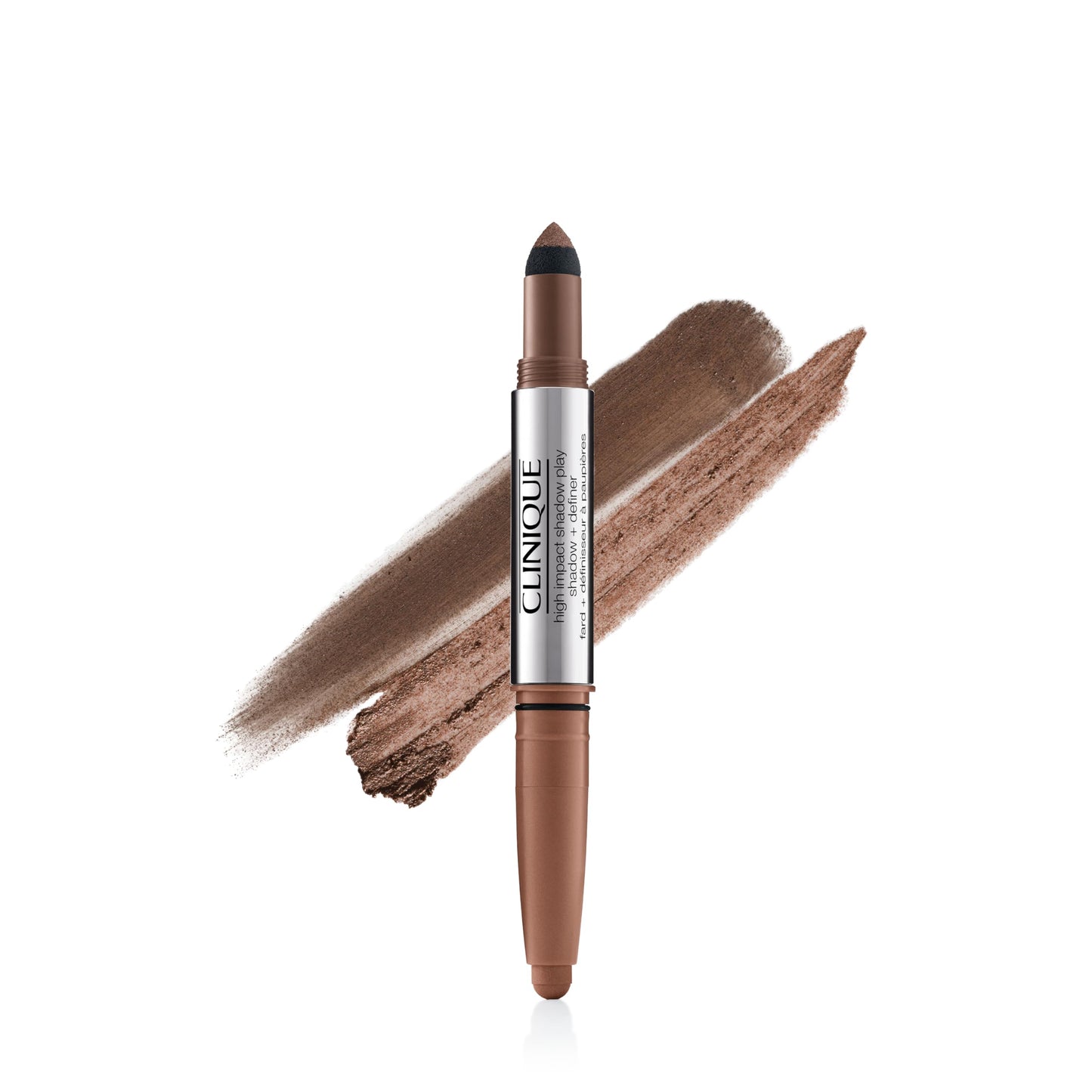 Clinique High Impact Shadow Play Shadow + Definer | Eyeliner + Eyeshadow | Crease Proof, Water Resistant + Safe For Sensitive Eyes, Double Latte, 1 Count
