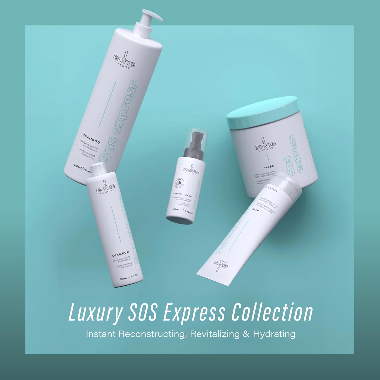 ENVIE LUXURY SOS Express Deep Conditioner Hair Mask, Moisturizing Conditioner, Hair Masque, 250mL