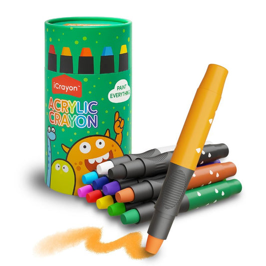 12 Colors Twist Crayons for Toddlers, Silky Crayons for Paper, Glass, Wood and Canva, Non-Toxic, Quick Drying, Washable, No Mess Coloring Gifts for Boys and Girls