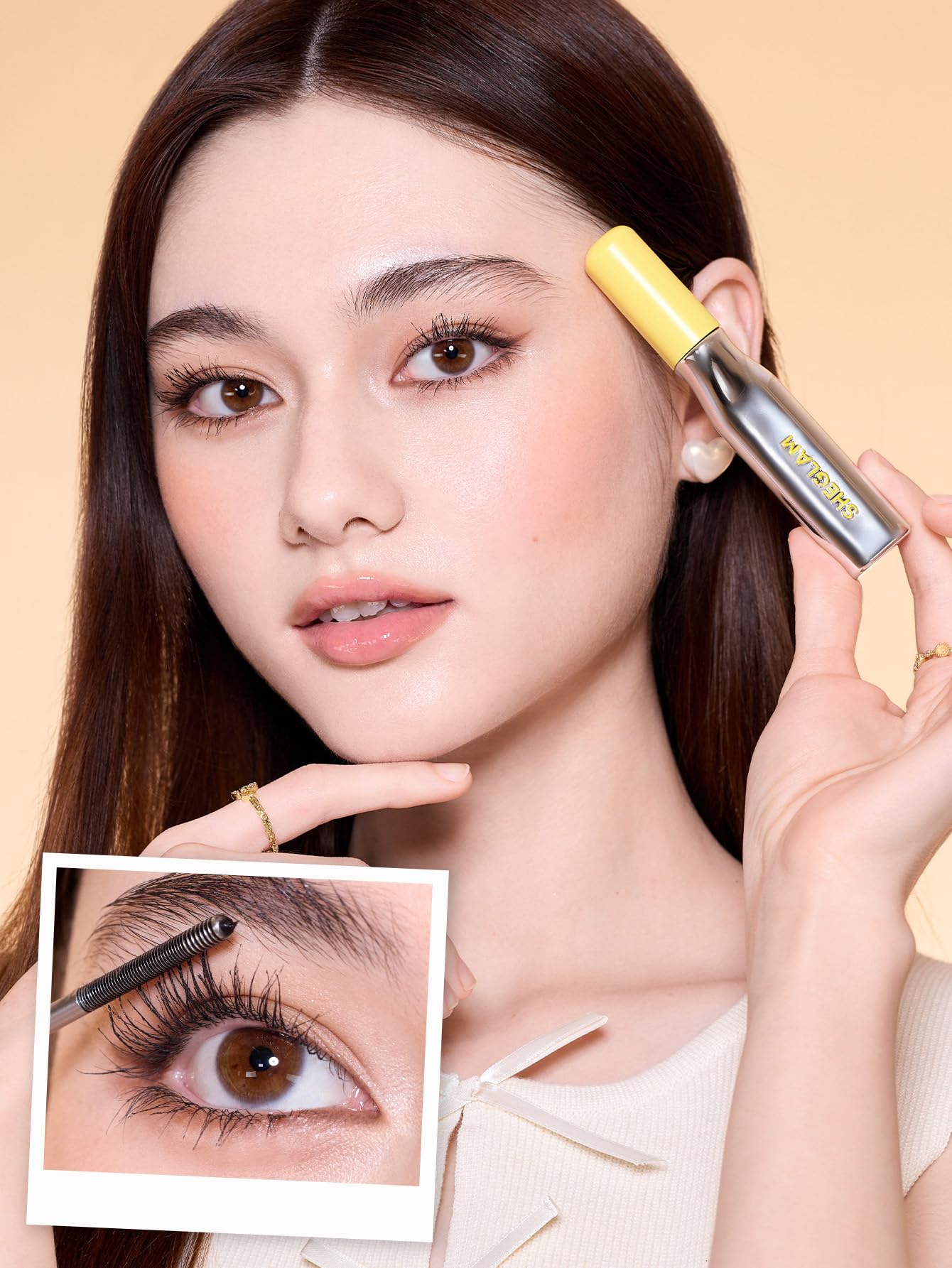SHEGLAM Lashlighter Iron Curl Mascara Straight Lashes Long-lasting Lengthening Waterproof