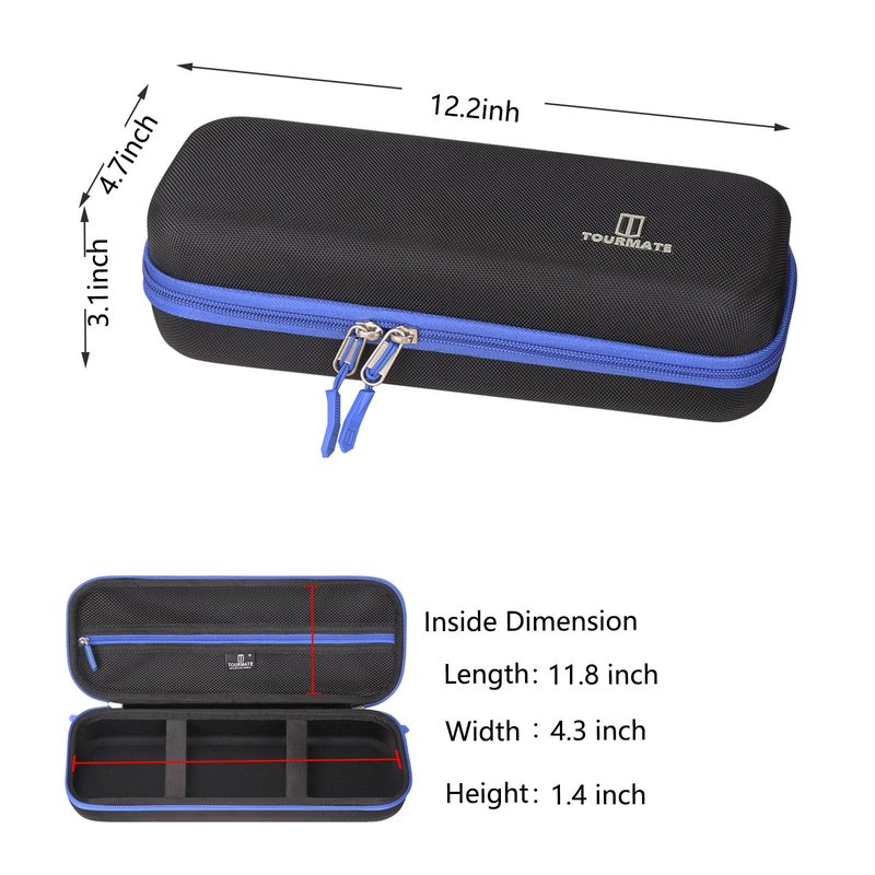 Tourmate Hard Storage Case for Upbooz/Vacuum/Minthouz/Dovety Vacuum Cordless - Travel Case for Portable Car Vacuum(Only Case)(Black & Blue)