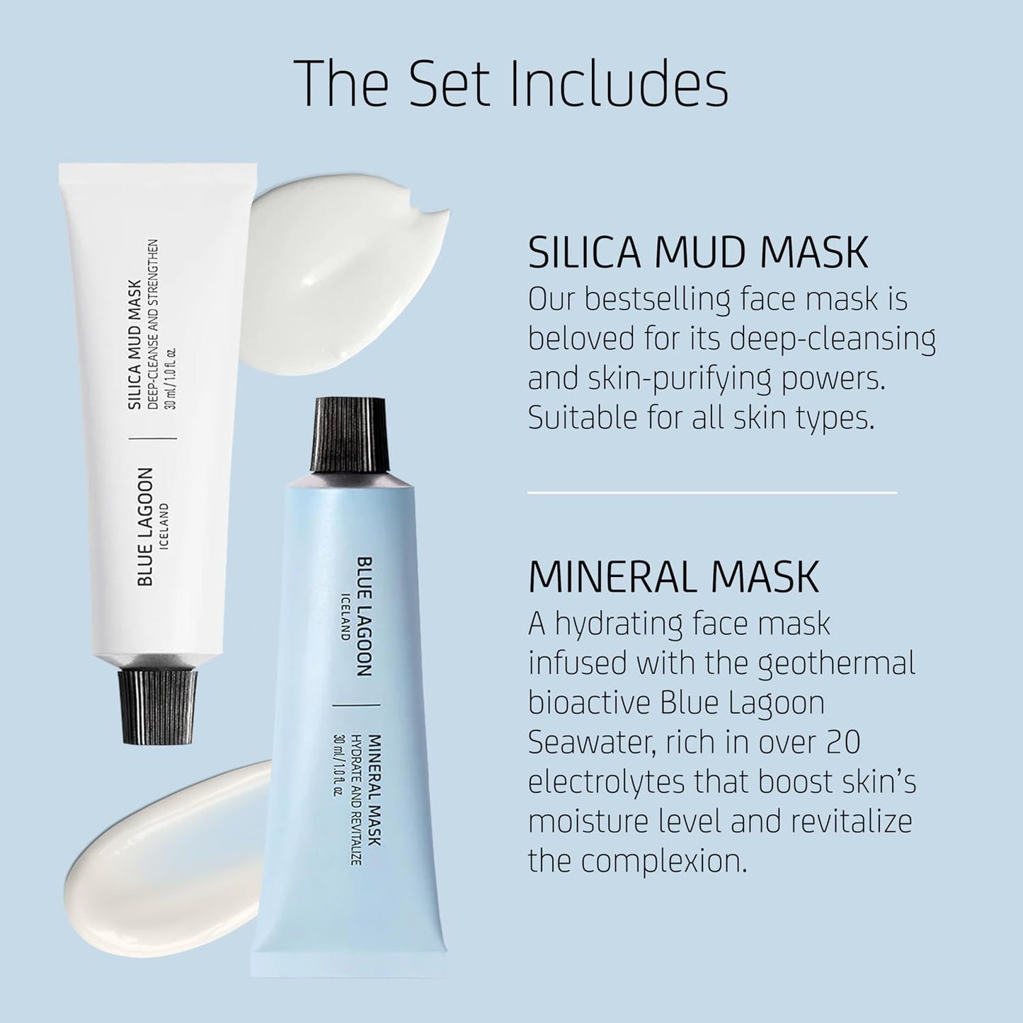 Signature Masks Travel Set - Sustainable Bioactive Luxury Skincare | 4-Piece Set (1 oz Each)