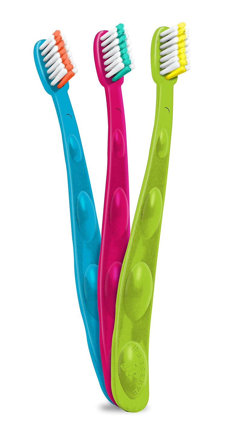Preserve Kids Toothbrushes, Made in the USA from Recycled Plastic, Soft Bristles, Colors Vary, 1 Count