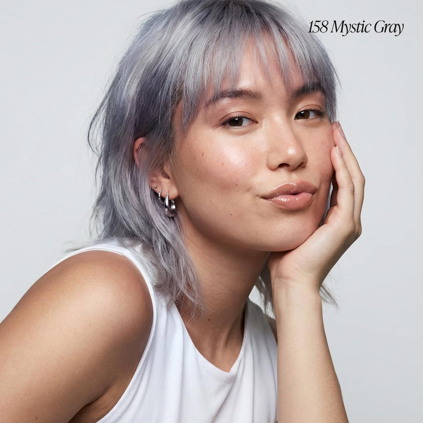 Adore Semi Permanent Hair Color - Mystic Grey | Vegan, Ammonia-Free Hair Dye | 4 Fl Oz