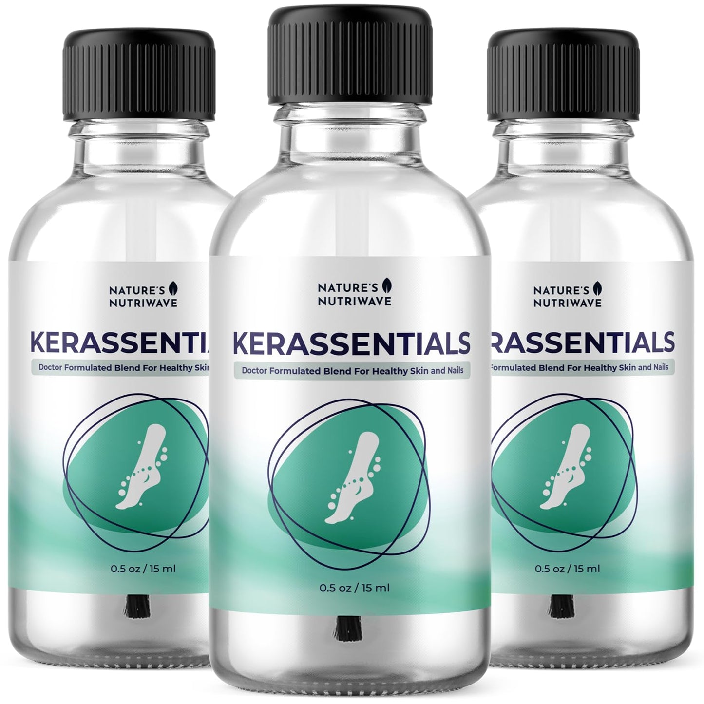 Kerassentials Oil - 8-IN-1 Plant-Based Formula for Healthy Nails & Skin | Natural Ingredients, 15ml, 1 Month Supply