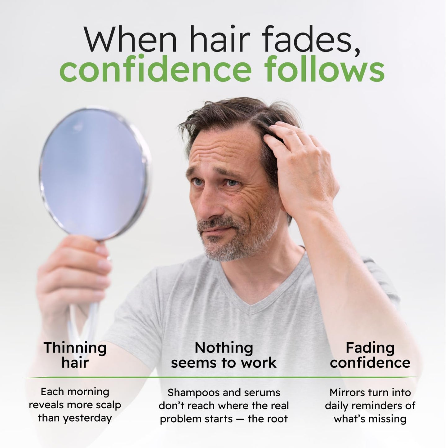 AlphaInfuse™ Scalp Nourishing Serum for Men | Ginseng & Eclipta Blend for Thicker Hair – 32ml, 2-Month Supply