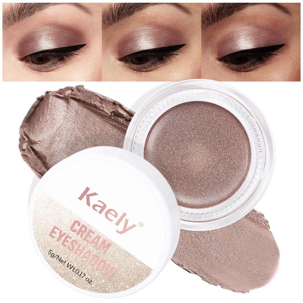 Matte Cream Eye Shadow Palette - Highly Pigmented Monochrome Colors | Waterproof & Blendable for Mature Skin