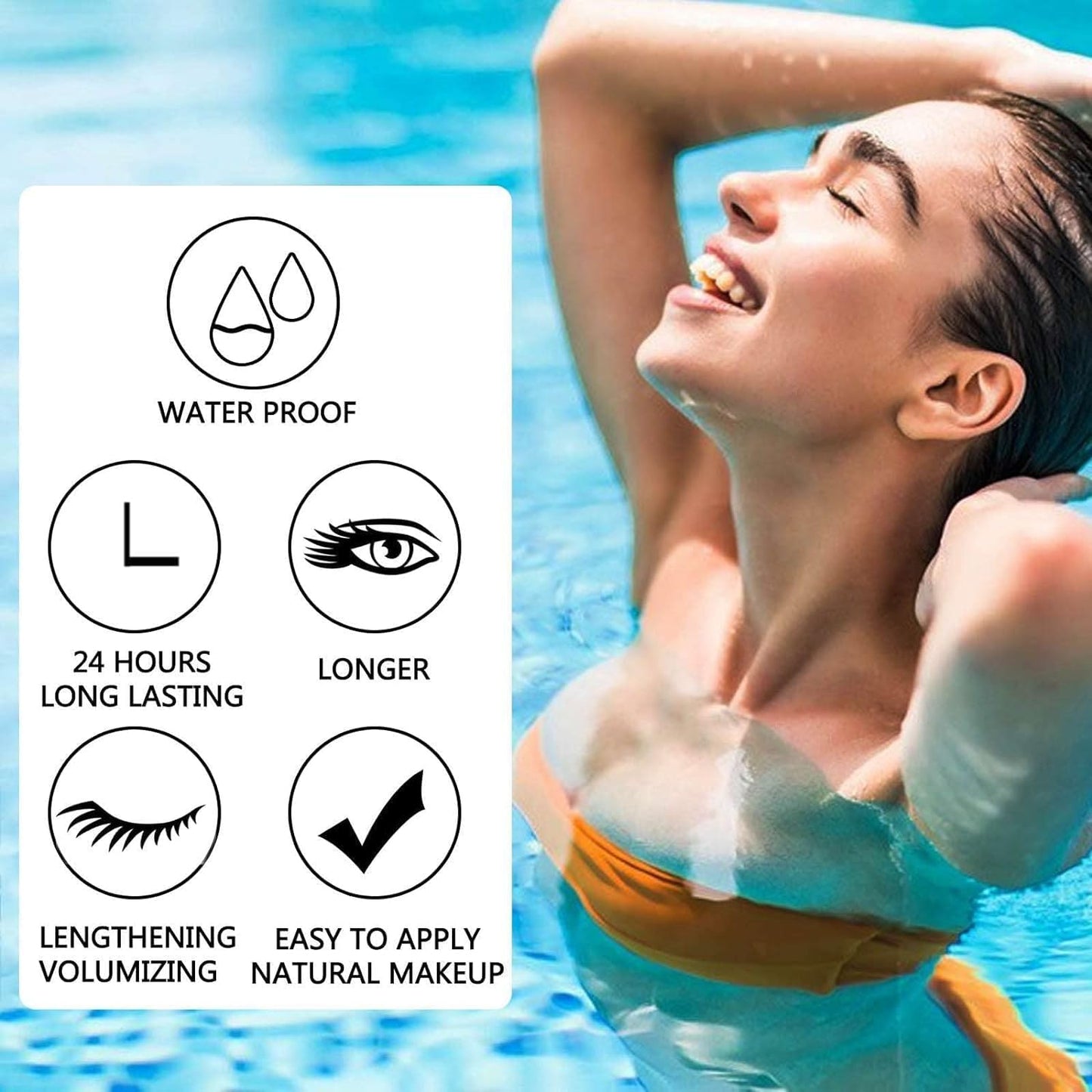 Mascara Volume And Length Black Waterproof Fast Dry Eyelashes Eye Makeup Volumizing Lengthening Curling Defining Multiplying Buildable Formula Primer Natural Voluminous Best Mascara