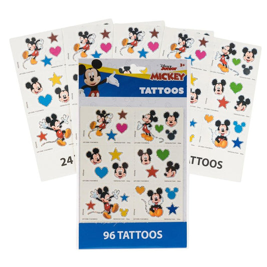Show-Offs Mickey Temporary Tattoos - 96 Count, Small, Blue