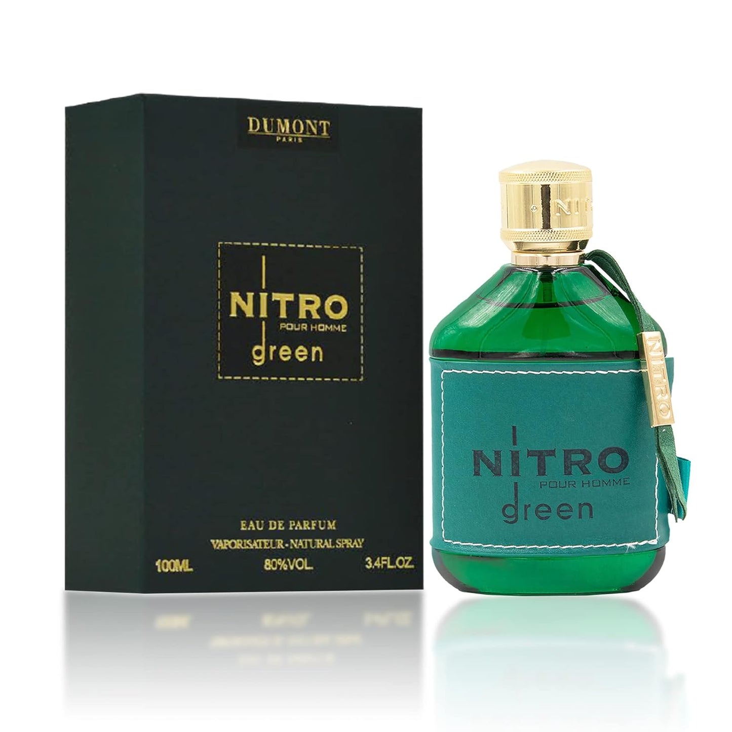 Dumont Nitro Red Eau De Parfum for Men - Rich Fruity Woody Floral Fragrance | 3.4 Fl Oz Long-Lasting Scent