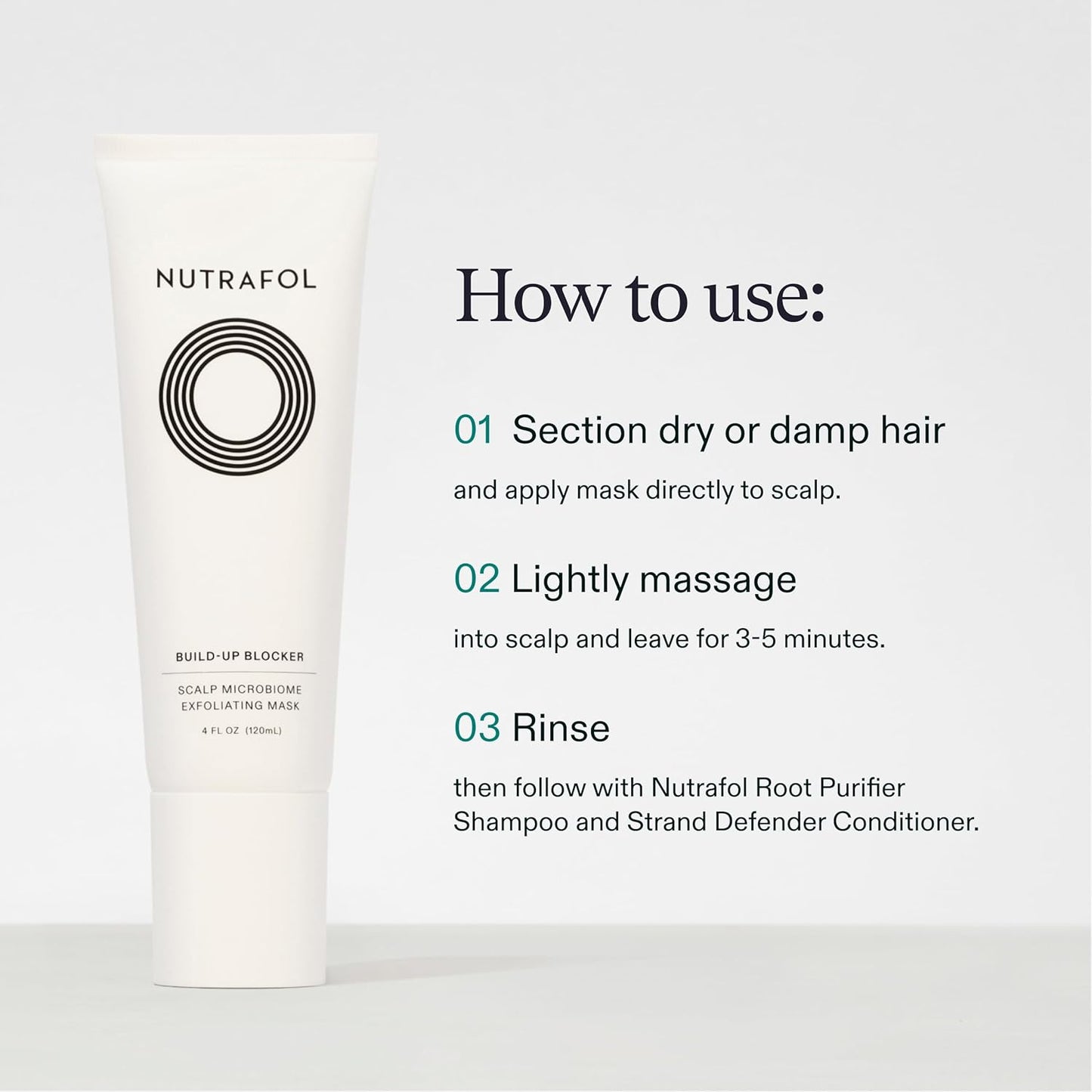 Nutrafol Exfoliating Scalp Mask - Remove Product Build-Up & Oil for Healthier Hair | 4 Fl Oz Bottle